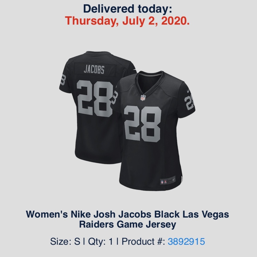 Josh Jacobs Women Raiders Jersey